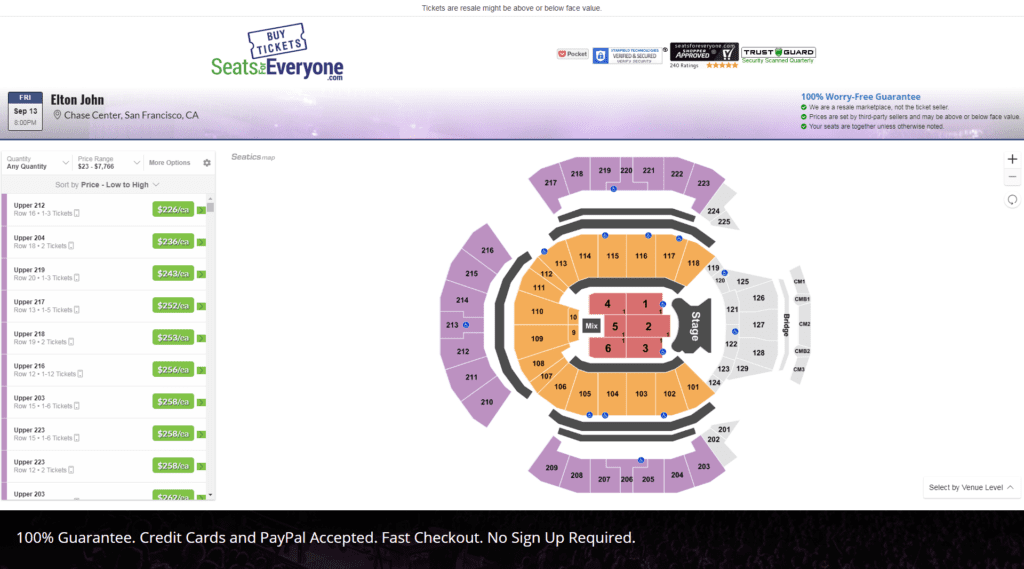 elton john chase center tickets